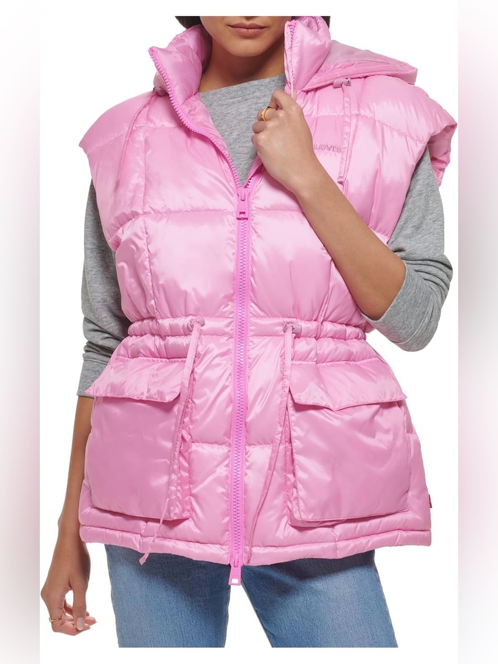 Levi's Women's Quilted Megan Hooded Puffer Jacket-SIZE XS